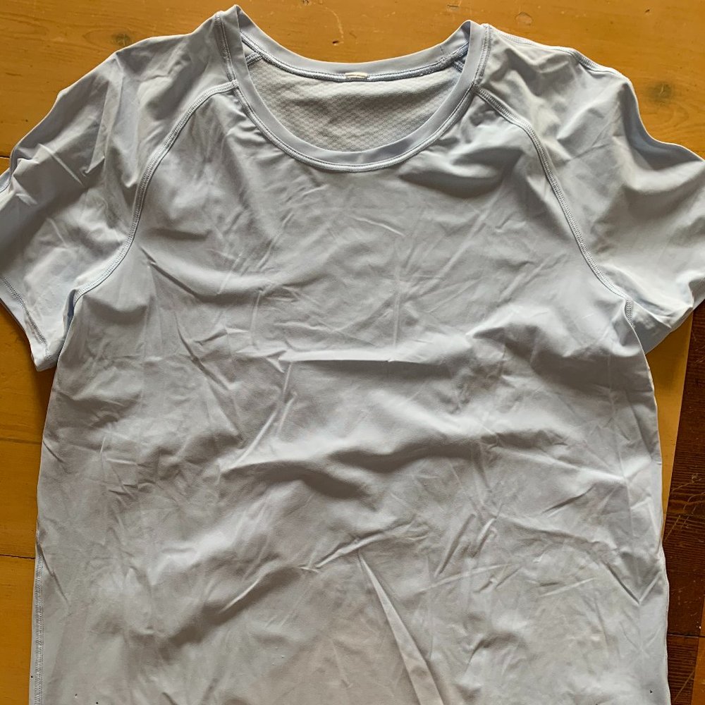 Split Back Light Blue Lululemon Shirt